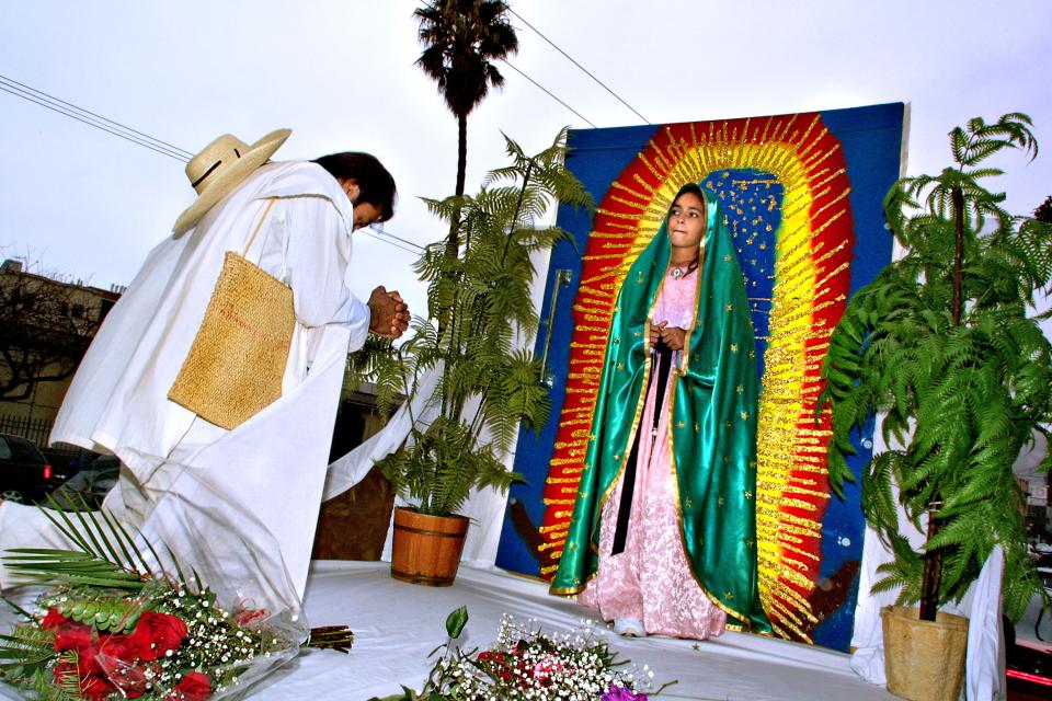 A man praying.