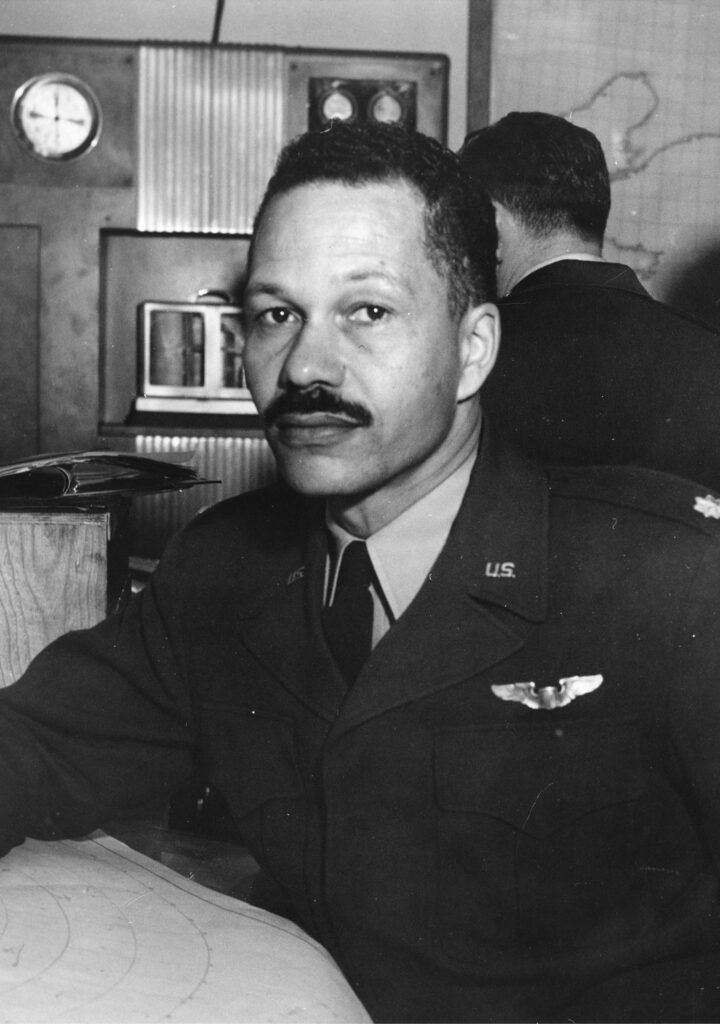 A young Archie Williams wears his Air Force uniform.