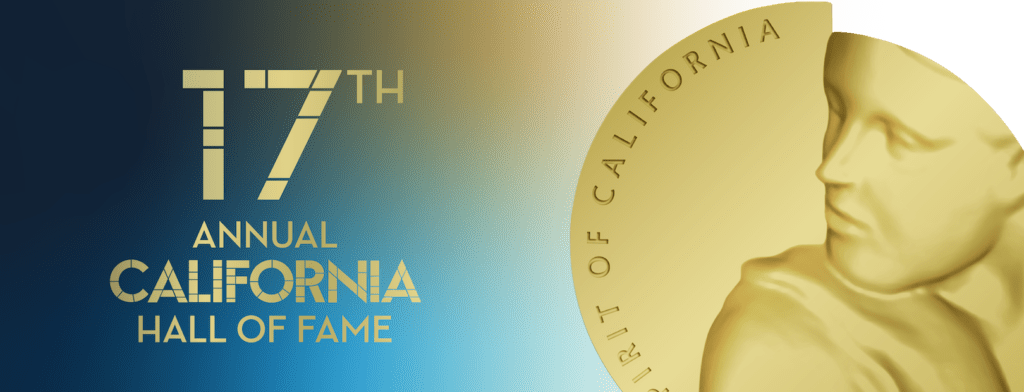 17th Annual California Hall of Fame logo with Spirit of California medal
