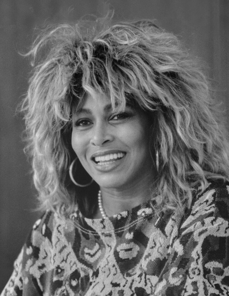 Headshot of Tina Turner.