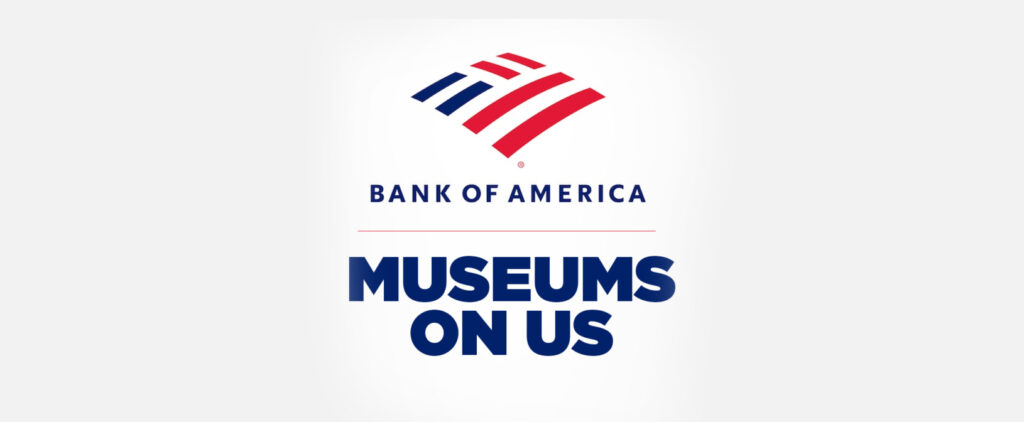 Bank of America Museums on Us logo.